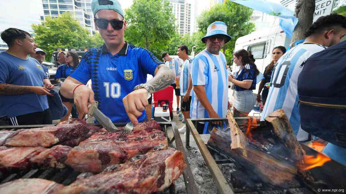 There's a beef about beef at the World Cup, as Argentina fans pour into Texas