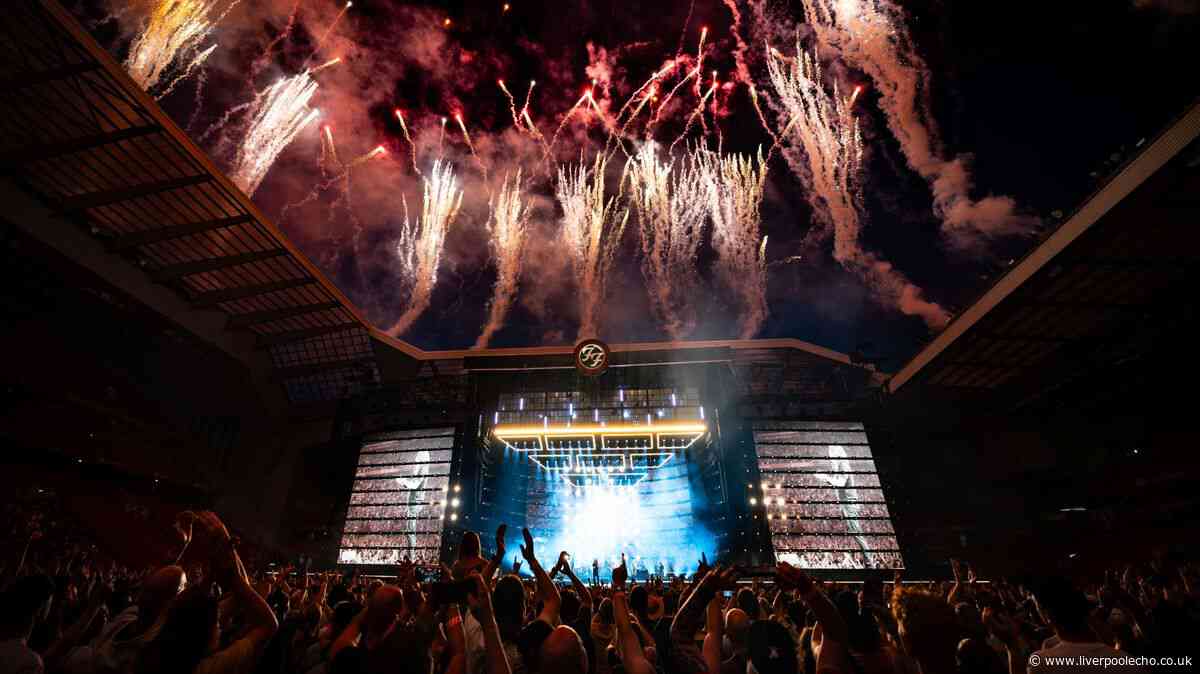 Foo Fighters at Anfield live - stage times, set list, travel information and merchandise for Liverpool