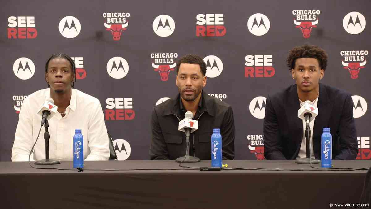 Caleb Wilson & Dailyn Swain FULL Bulls Introductory Press Conference