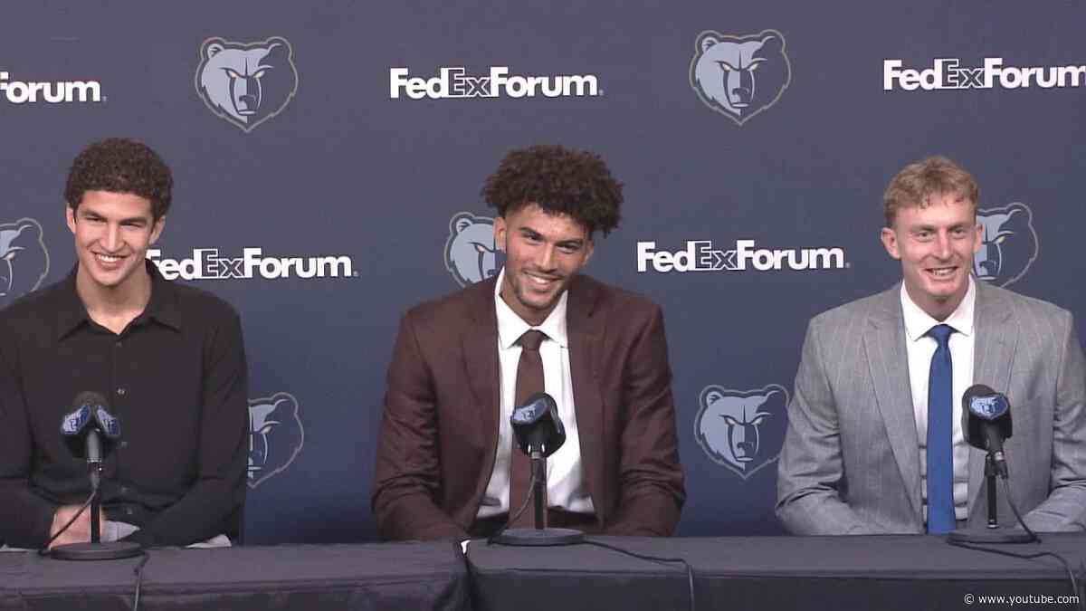 Cam Boozer, Karim López, & Richie Saunders FULL Memphis Grizzlies Introductory Press Conference