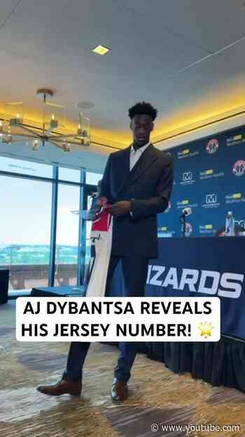 AJ Dybantsa reveals his jersey number 4️⃣ for the first time