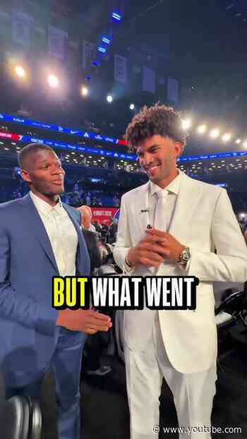 NBA Player correspondent Cedric Coward had a blast at the 2026 NBA Draft 😂