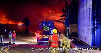 Cheetham Hill fire in pictures as blaze tears through warehouse