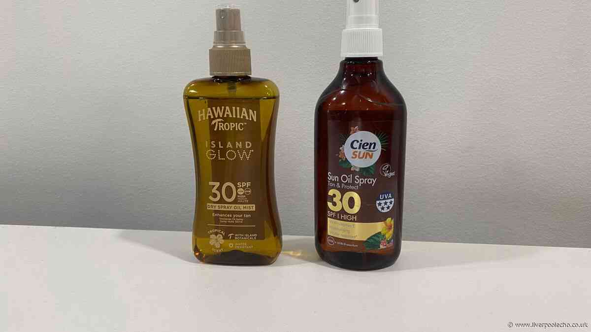 I compared Lidl £3.59 'tanning' sun spray to £9 version - one gave me glowing skin