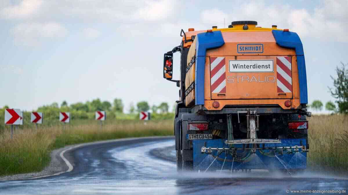 Kuriose Maßnahme: Thüringen setzt Winterdienst im Kampf gegen die Hitzewelle ein