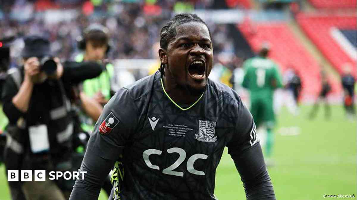 Posh sign keeper Andeng Ndi from Southend