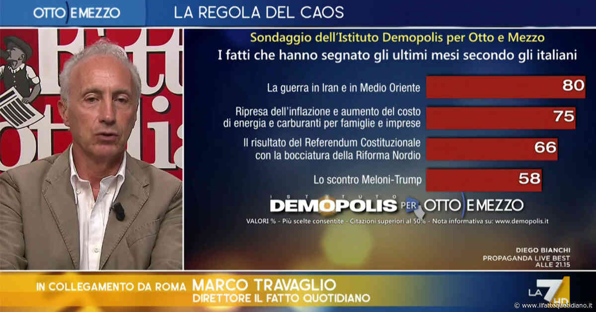 Travaglio a La7: “Gli Usa hanno mollato l’Ucraina, ora la guerra con la Russia rischia di diventare mondiale. È il pericolo più grande”