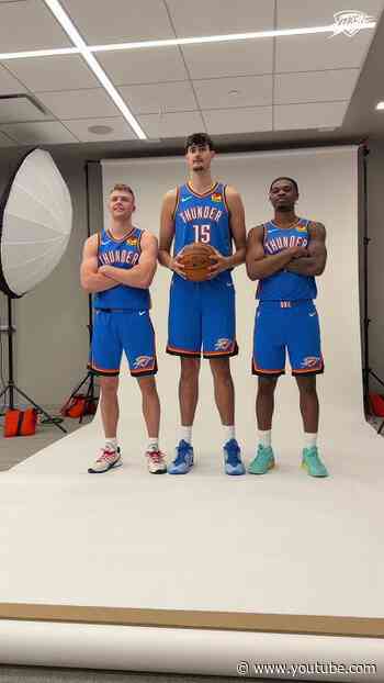 Looking good in Thunder blue 🎽 #okcthunder