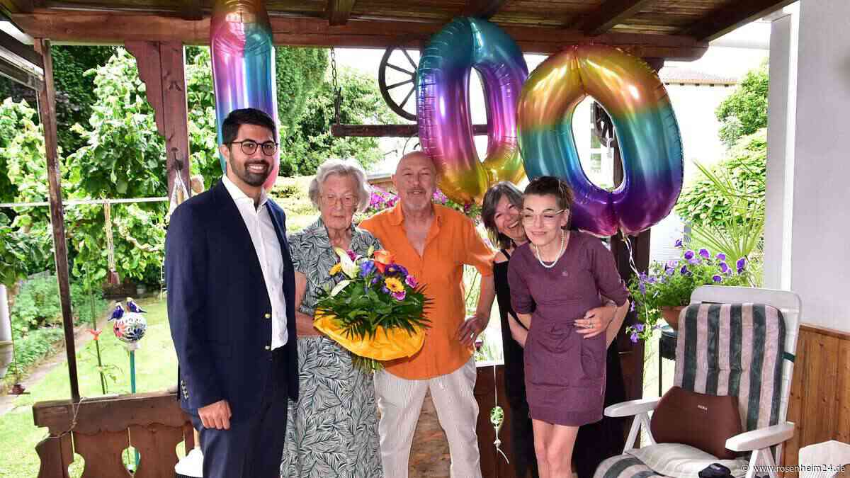 Ein besonderer Ehrentag: Die Rosenheimerin Annemarie Geisberger feierte ihren 100. Geburtstag