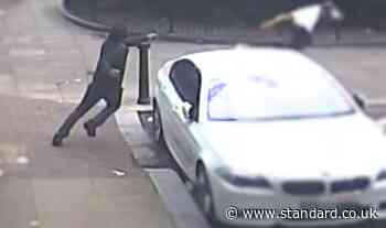 Moment killer tries to shoot man dead on London street after murdering boy, 15, in park