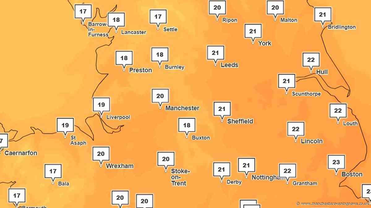 Met Office forecasts big temperature drop for Greater Manchester this weekend