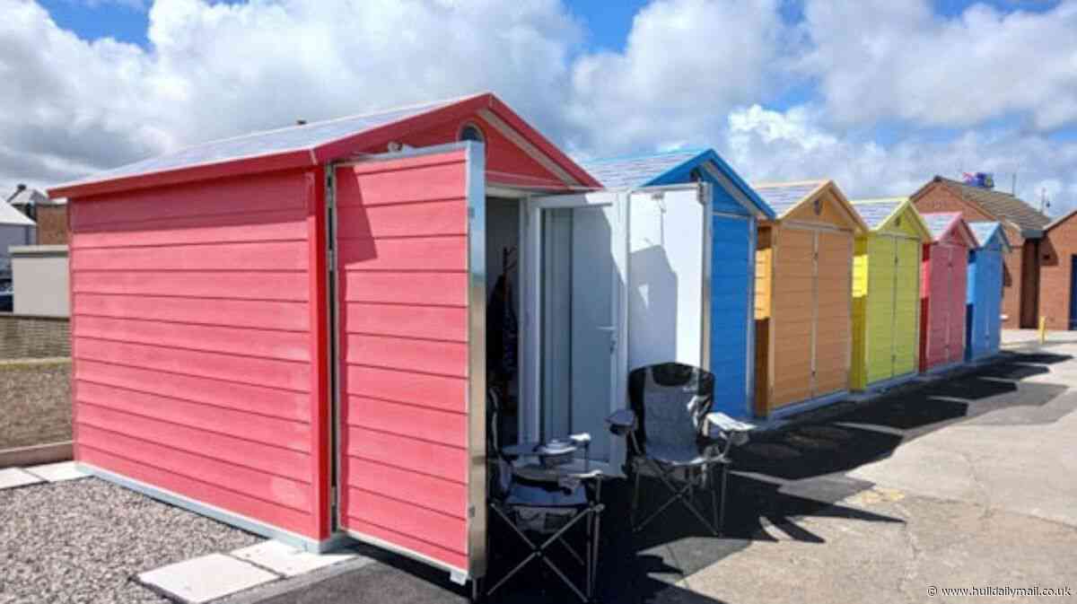 Coastal beach huts open for hire as seafront revamp completed