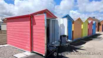 Coastal beach huts open for hire as seafront revamp completed