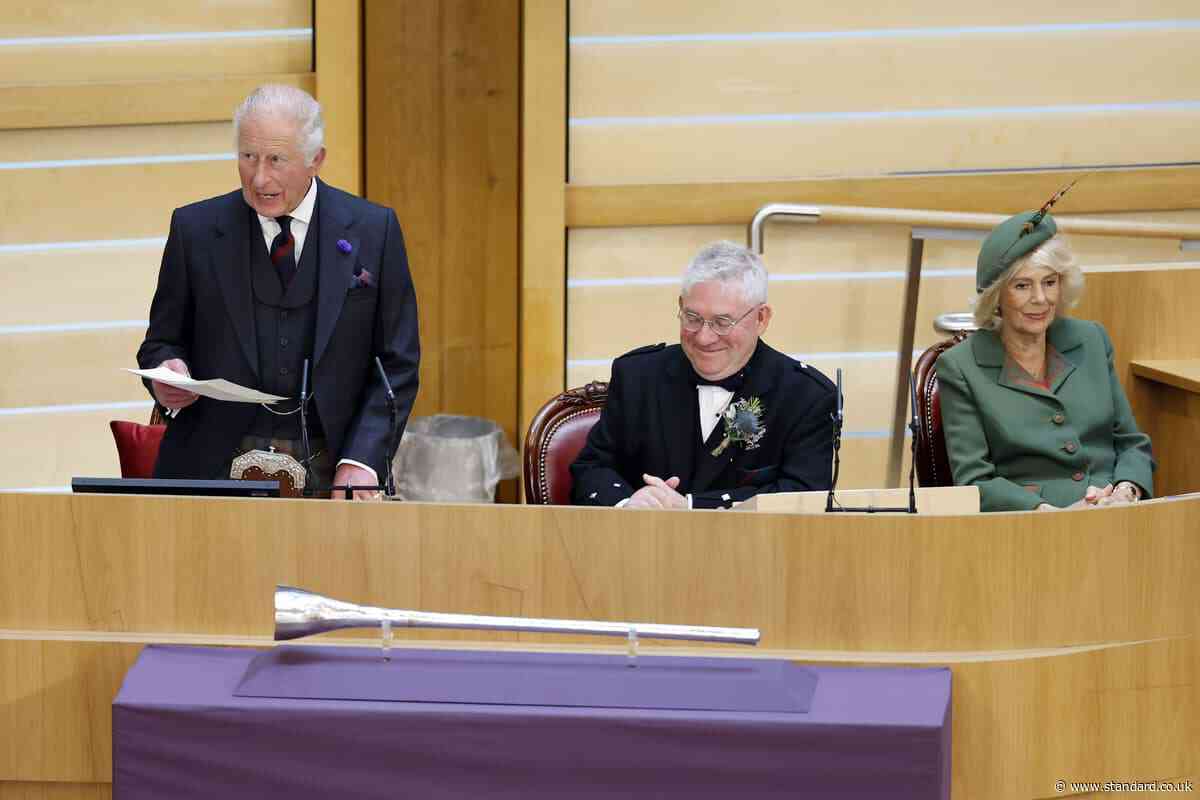 King calls for debate with ‘respect’ at opening of Scottish Parliament session
