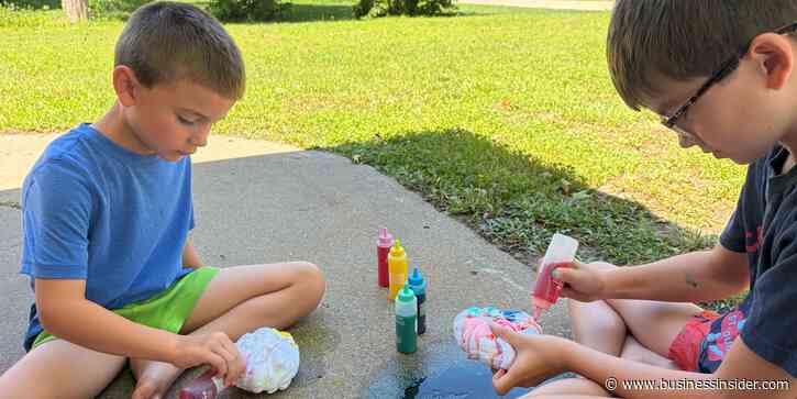 My kids' summer schedule includes both fun and chores. We get the boring stuff done first.
