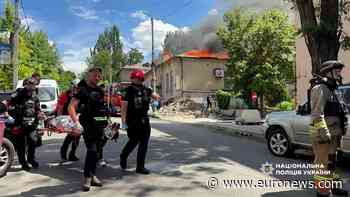 Ukraine: Zaporizhzhia ablaze after Russian missile and drone attack leaves at least nine hurt