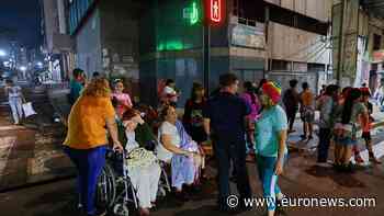 Moment earthquake hits Venezuela, sending people fleeing in panic