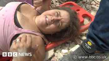 Moment woman pulled from rubble alive after Venezuela earthquake