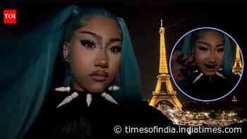 North West stuns in facial piercings and blue hair