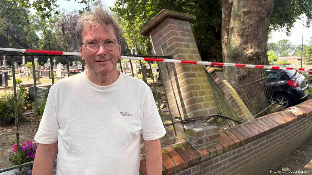 Nabestaanden nemen schade op na crash op begraafplaats: 'Verschrikkelijk'