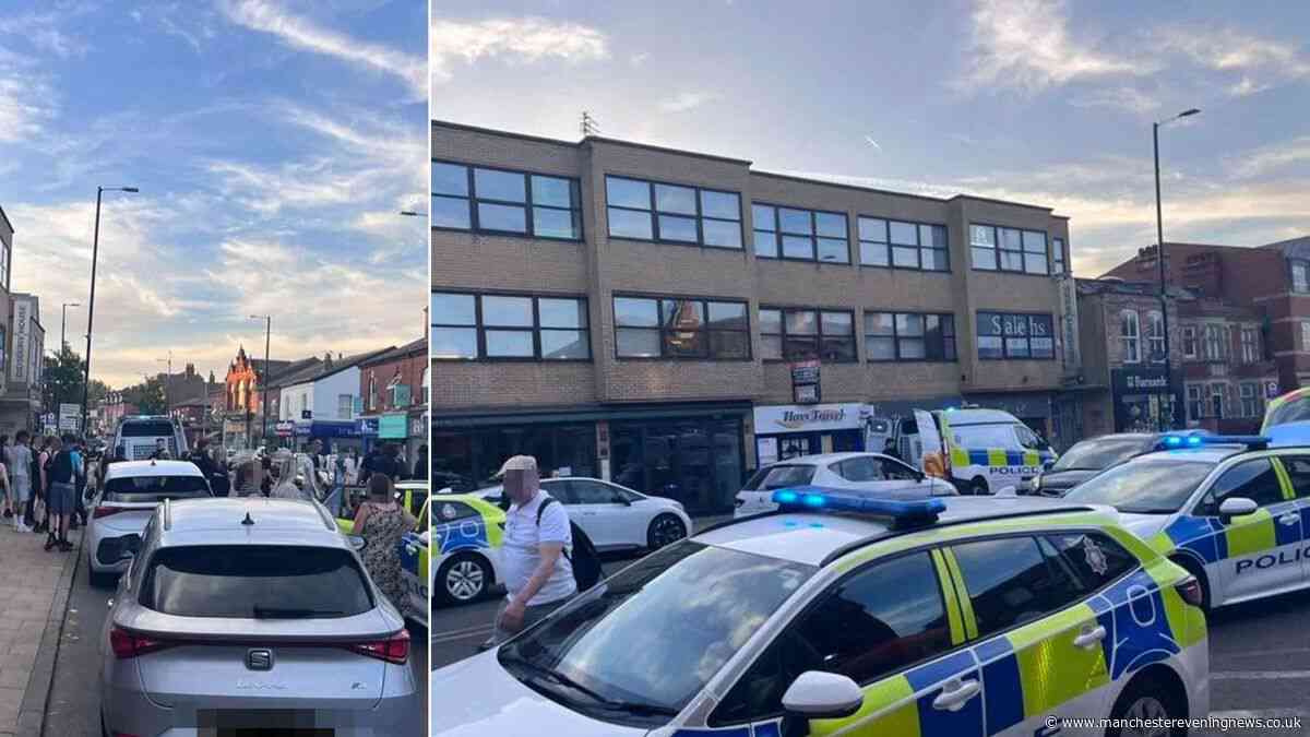 'Absolute bedlam' in Didsbury village amid reports of youths fighting