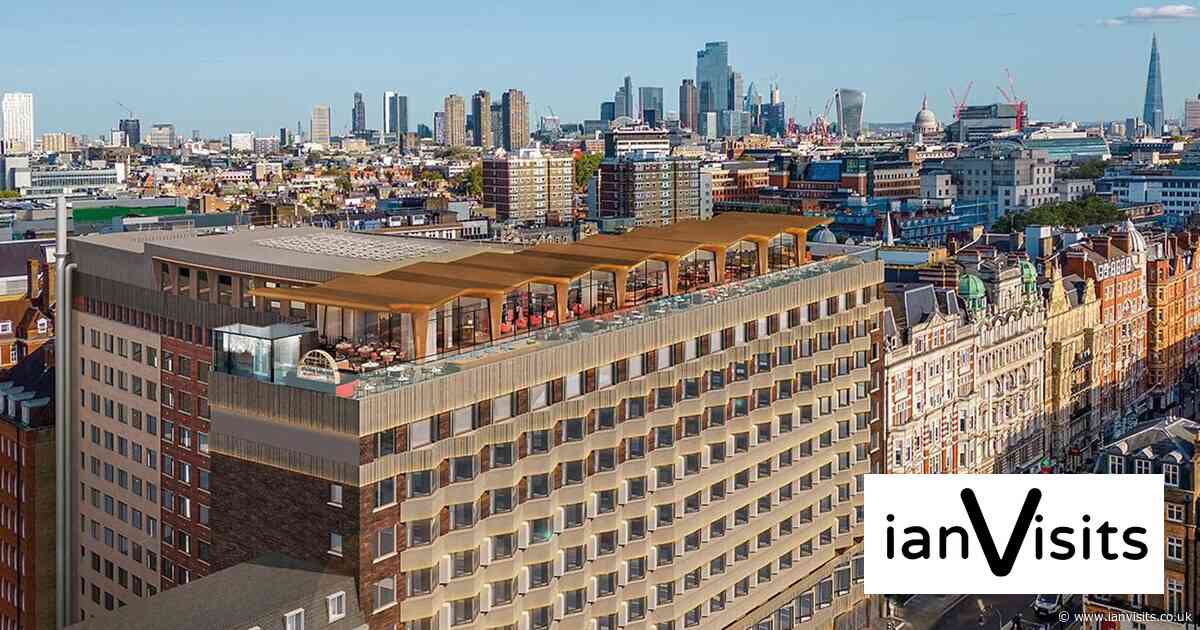 Roof top bar opening overlooking Russell Square