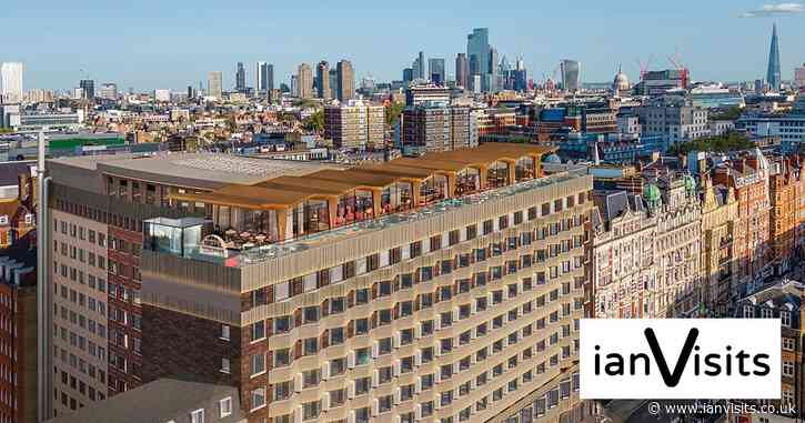 Roof top bar opening overlooking Russell Square