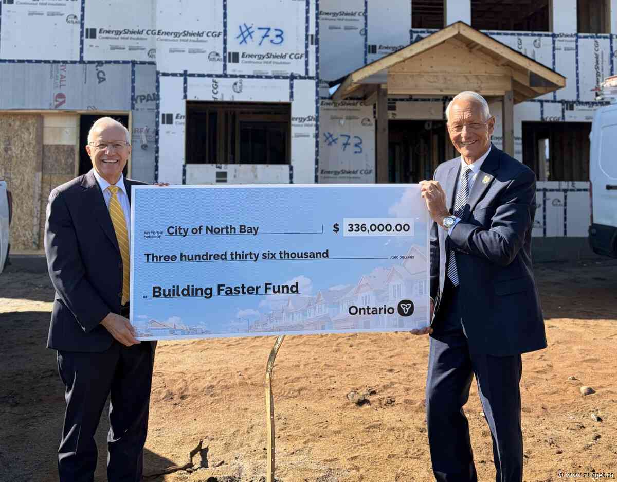 Ontario awards North Bay $336,000 through the Building Faster Fund