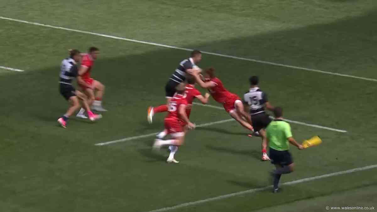 George North destroys Wales' defence and scores stunning try seconds after coming on