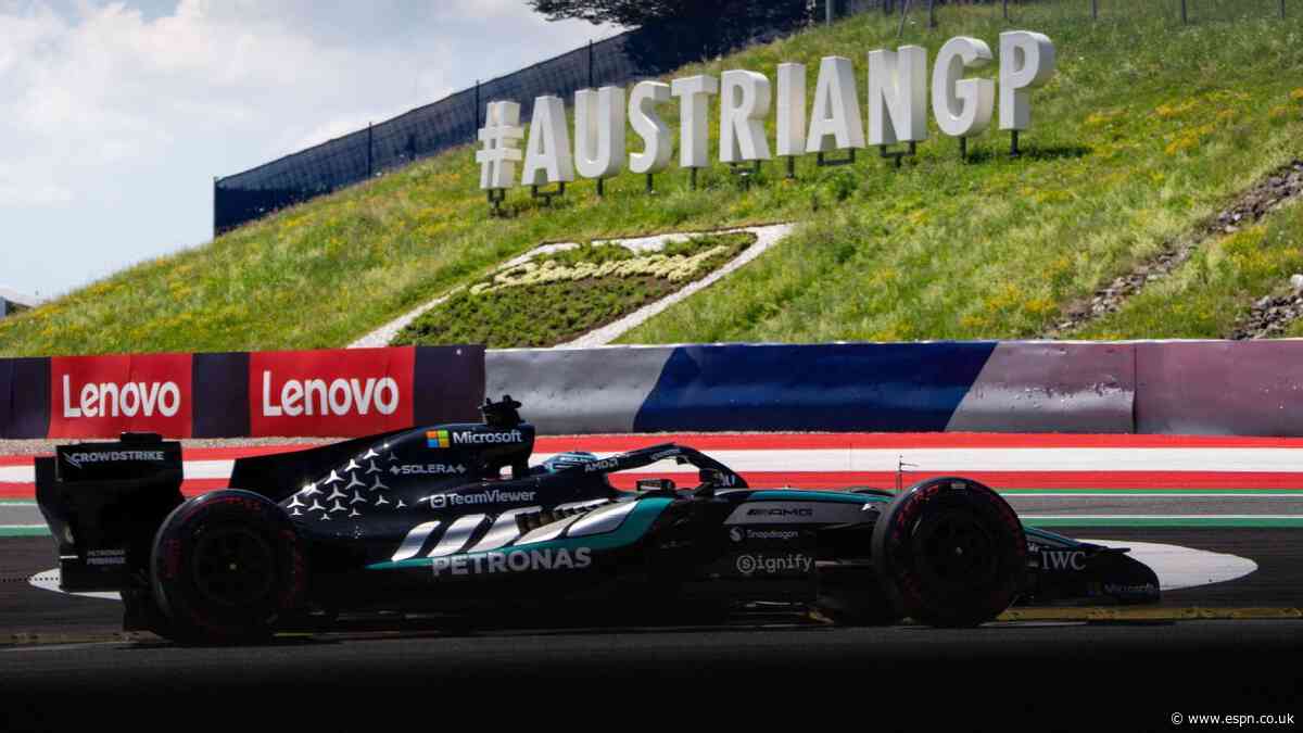 Russell puts Mercedes on pole for Austrian GP