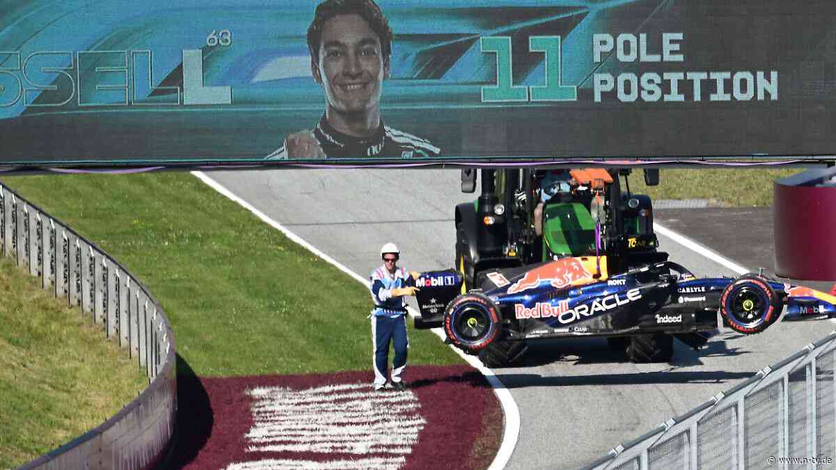 Russell profitiert: Verstappen crasht und wirbelt Pole-Position durch