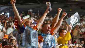 England fans take New York: Three Lions followers flood the Big Apple to cheer on Harry Kane's men as they bid to beat Panama and reach World Cup knockout stage