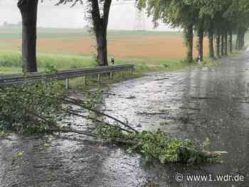 Gewitter mit Starkregen und Hagel ziehen über NRW