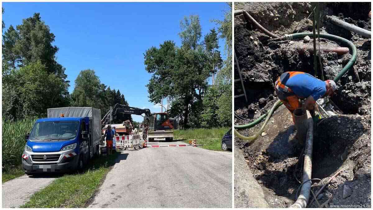 Stunden ohne Wasser bei Hitze: Rohrbruch in Raubling zur Unzeit – so erging es den Betroffenen