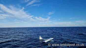 Plane crash lands in sea off UK coast as crew left floating on wing