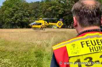 FW-OLL: Person stürzt von Seilschaukel - Aufwendige Rettung aus der Hunte