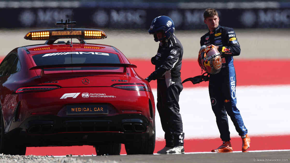 Max Verstappen na ’onverklaarbare’ crash op Red Bull Ring: ’Ik denk dat ik in de winter twee maanden naar Tibet ga’