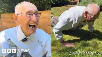 Watch Bill Kober, 98, who does 40 press-ups a day