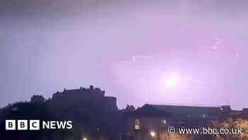 Watch: Lightning strikes seen across UK