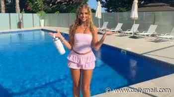 Princess Andre, 18, shows off her dad Peter's lavish Cyprus villa with huge pool, tennis court and extensive grounds as they enjoy family holiday
