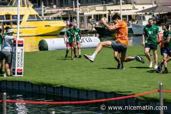 De la sueur, des cris et du sport : le « Rugby splash » rameute la foule sur le port de Toulon, la finale du Top 14 diffusée en plein air ce samedi soir