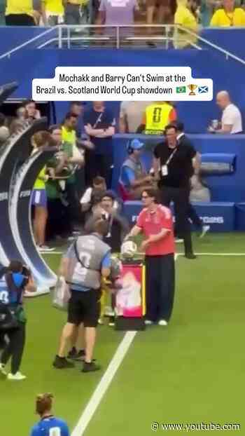 Mochakk and Barry Can't Swim brought the World Cup ball to the pitch #worldcup2026 #brazil