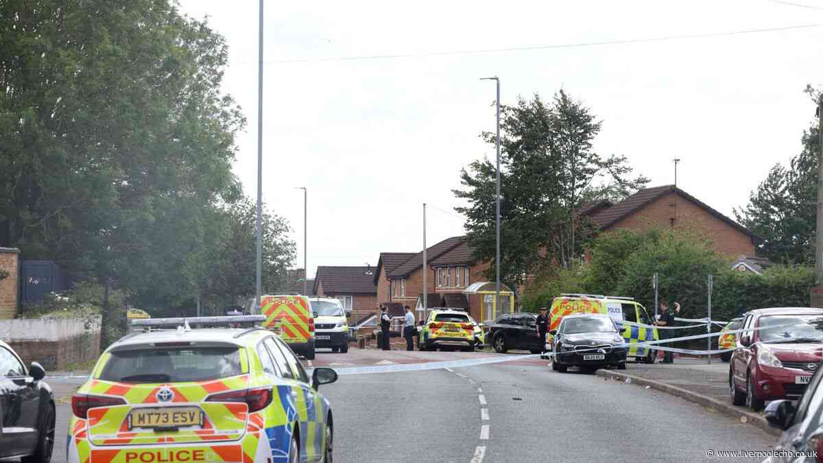 Kirkby road cordoned off as man's body found