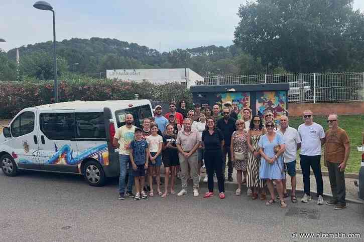 Une fresque citoyenne réalisée par des jeunes métamorphose un transformateur Enedis dans cette commune du Var