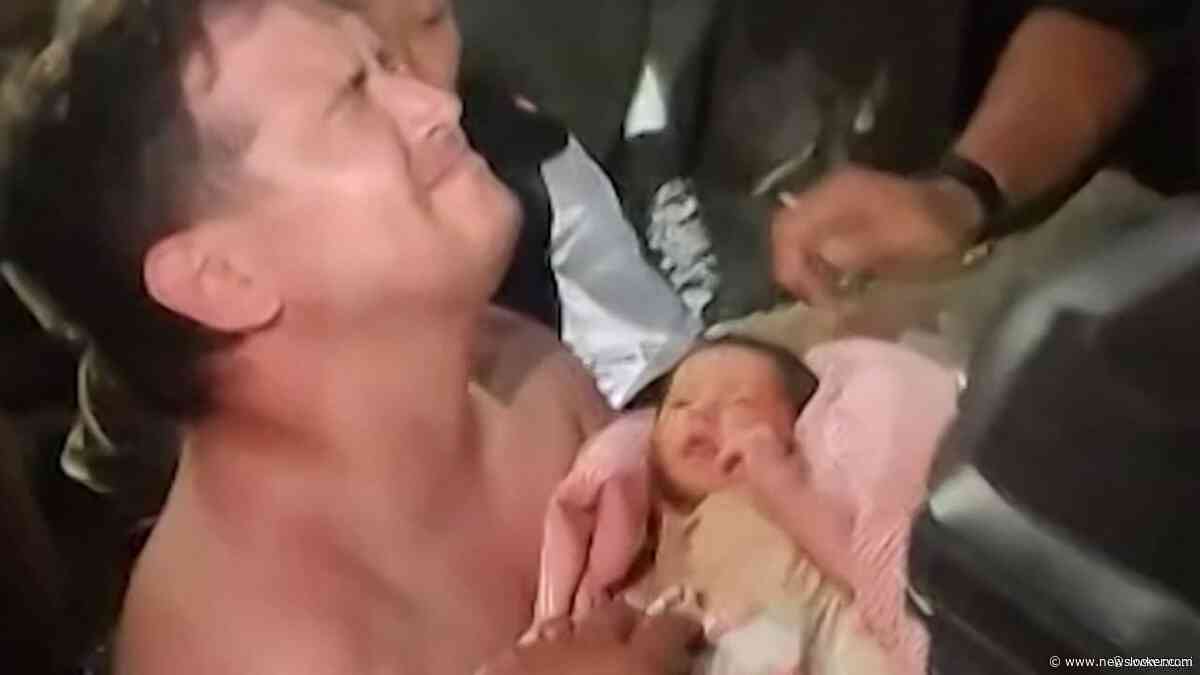 Reddingswerkers halen in Venezuela twee dagen na bevingen baby onder puin