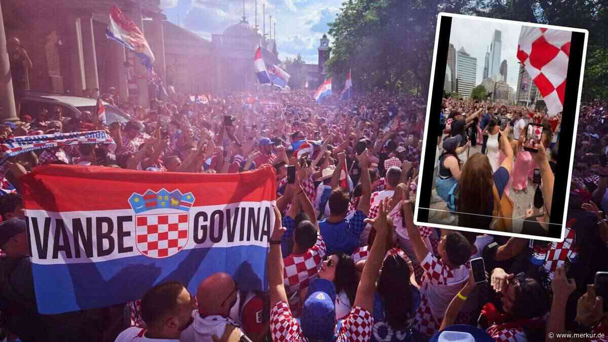 Kroatische Fans crashen Hochzeitsfeier bei WM-Marsch