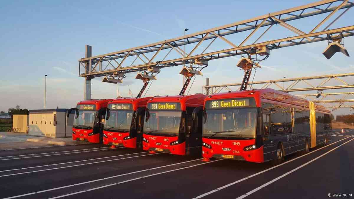 Bussen Hermes kunnen niet opladen vanwege hitte, dienstregeling grotendeels plat