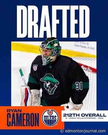 'A special player': Edmonton Oilers grab American goalie with their final pick of 2026 draft