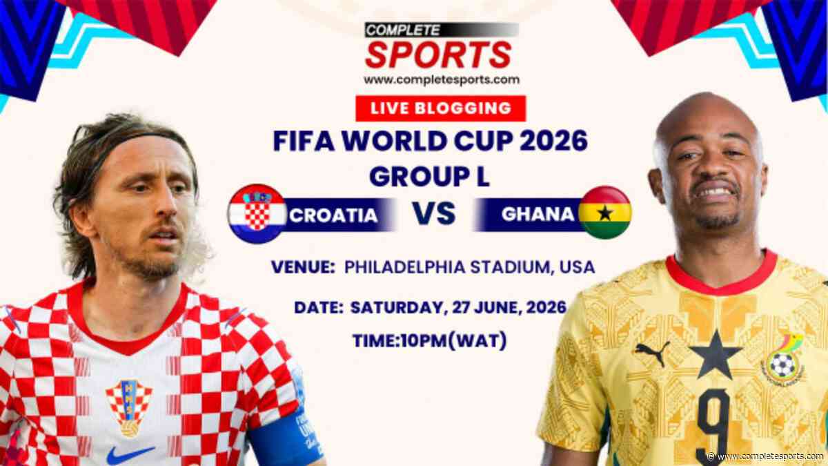 Croatia Vs Ghana Live Blogging – FIFA World Cup 2026 (Matchday 3; Group L)