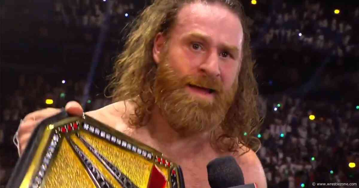 Sami Zayn Gives Emotional Speech After Shocking WWE Championship Win